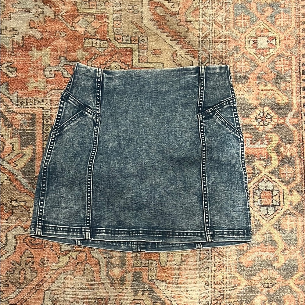 Wild Fable Blue A-line Mini Skirt